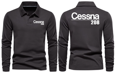 CESSNA 208 LONG SLEEVE POLO